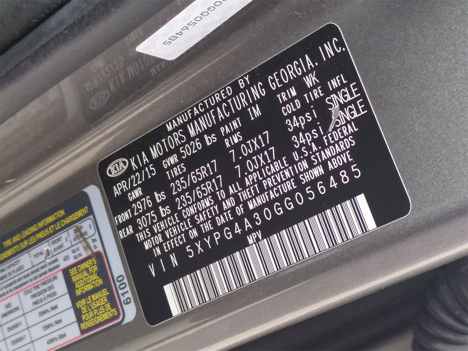 Thumbnail: 2016 Kia Sorento - 35