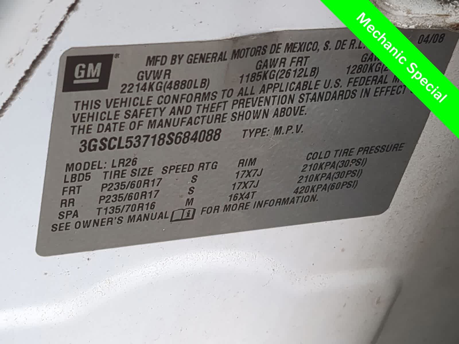 Thumbnail: 2008 Saturn VUE - 33