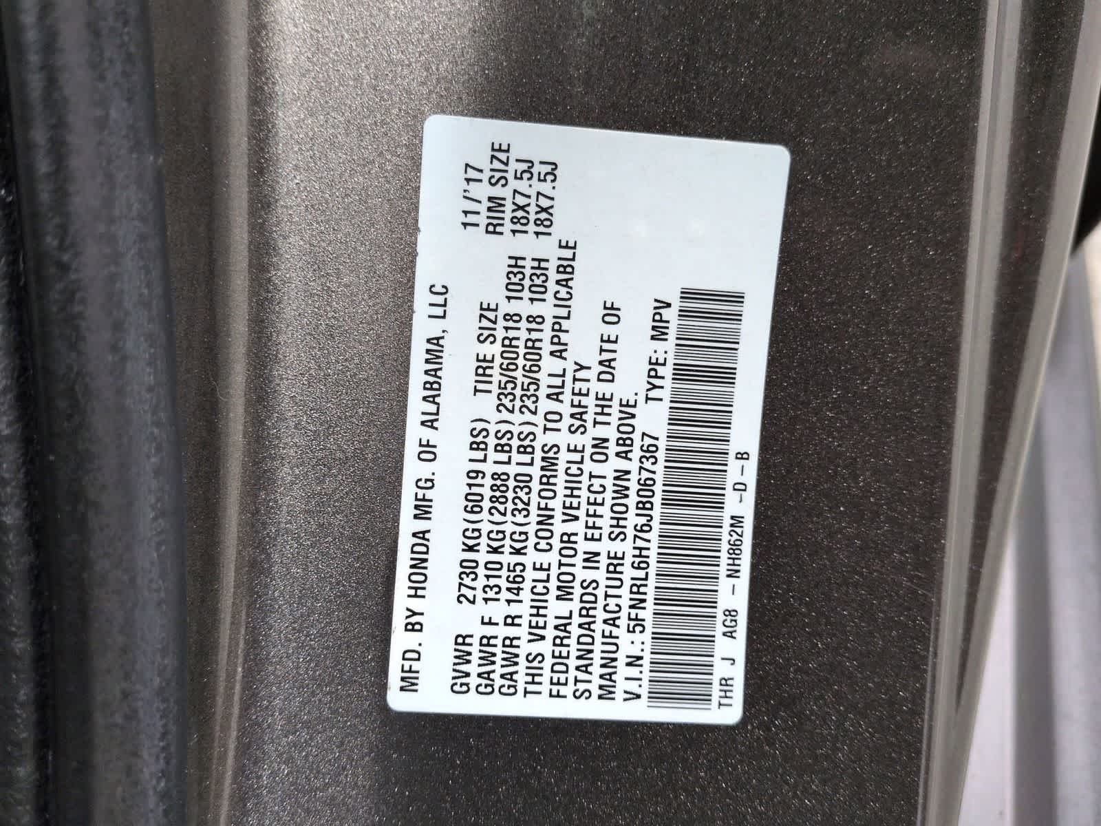 Thumbnail: 2018 Honda Odyssey - 37