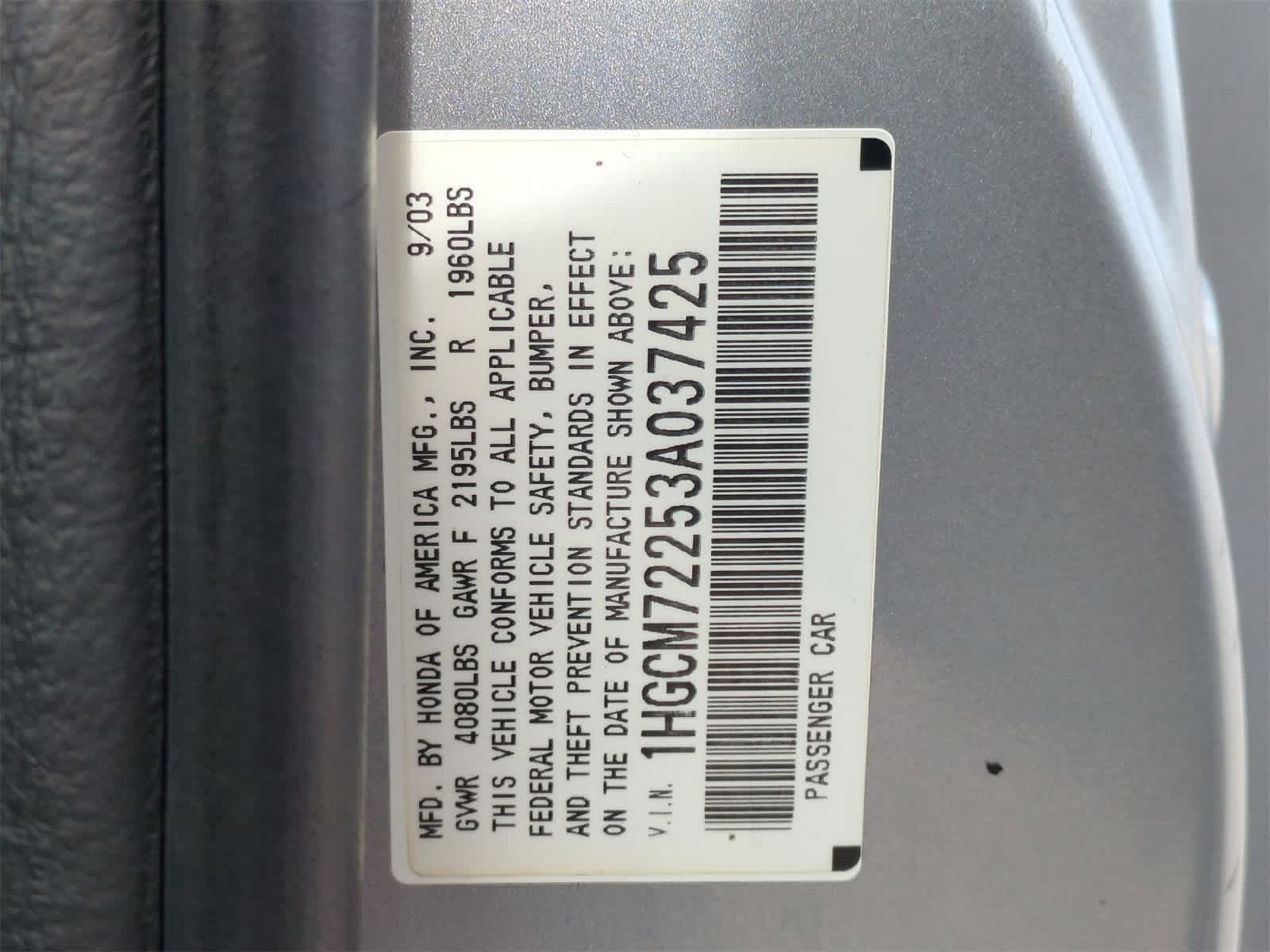 2003 Honda Accord LX 28