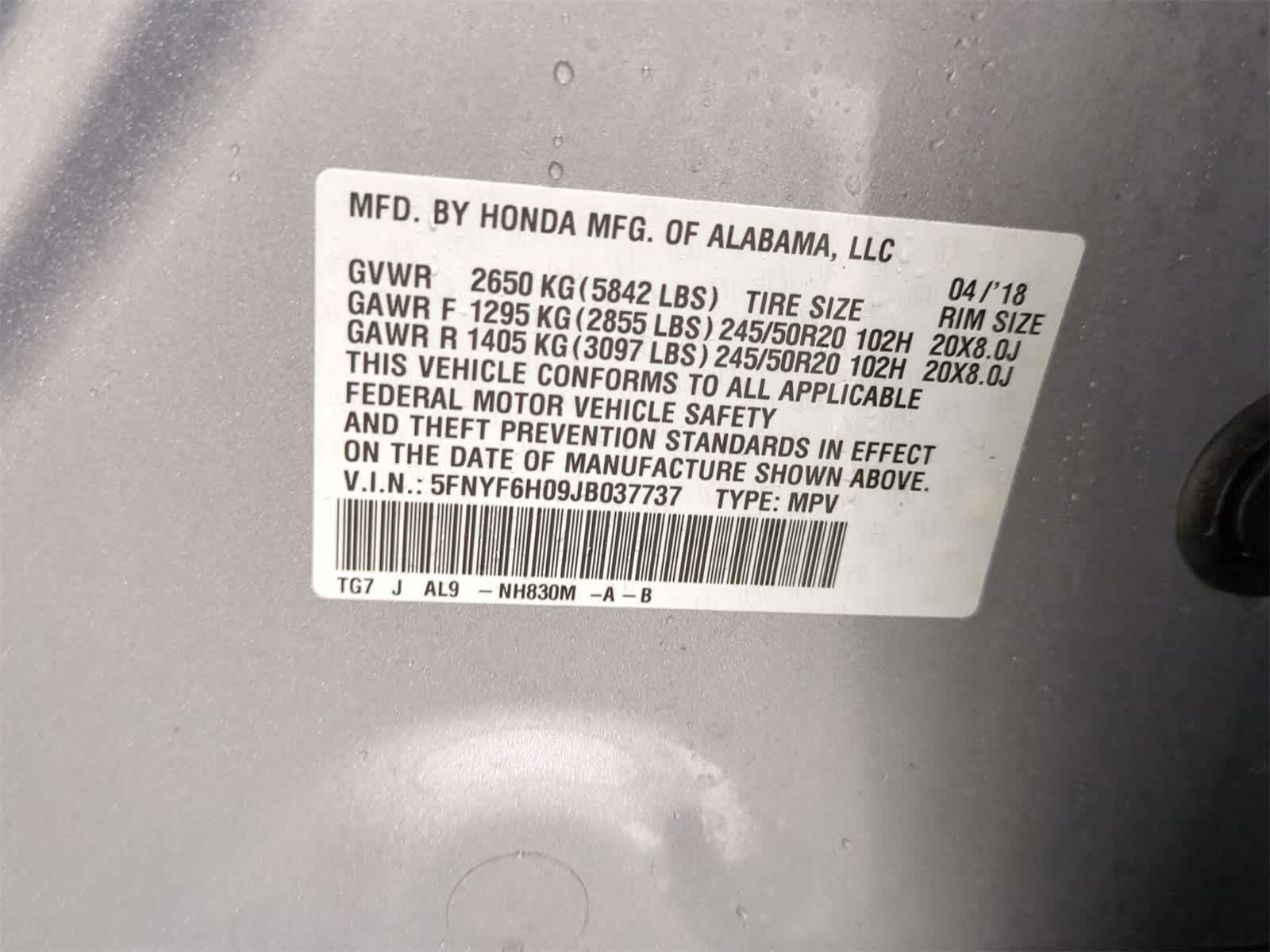 Thumbnail: 2018 Honda Pilot - 45