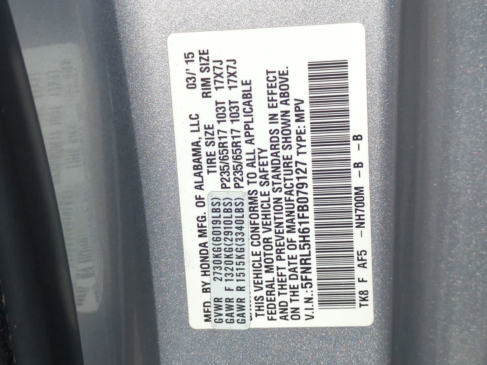 Thumbnail: 2015 Honda Odyssey - 36