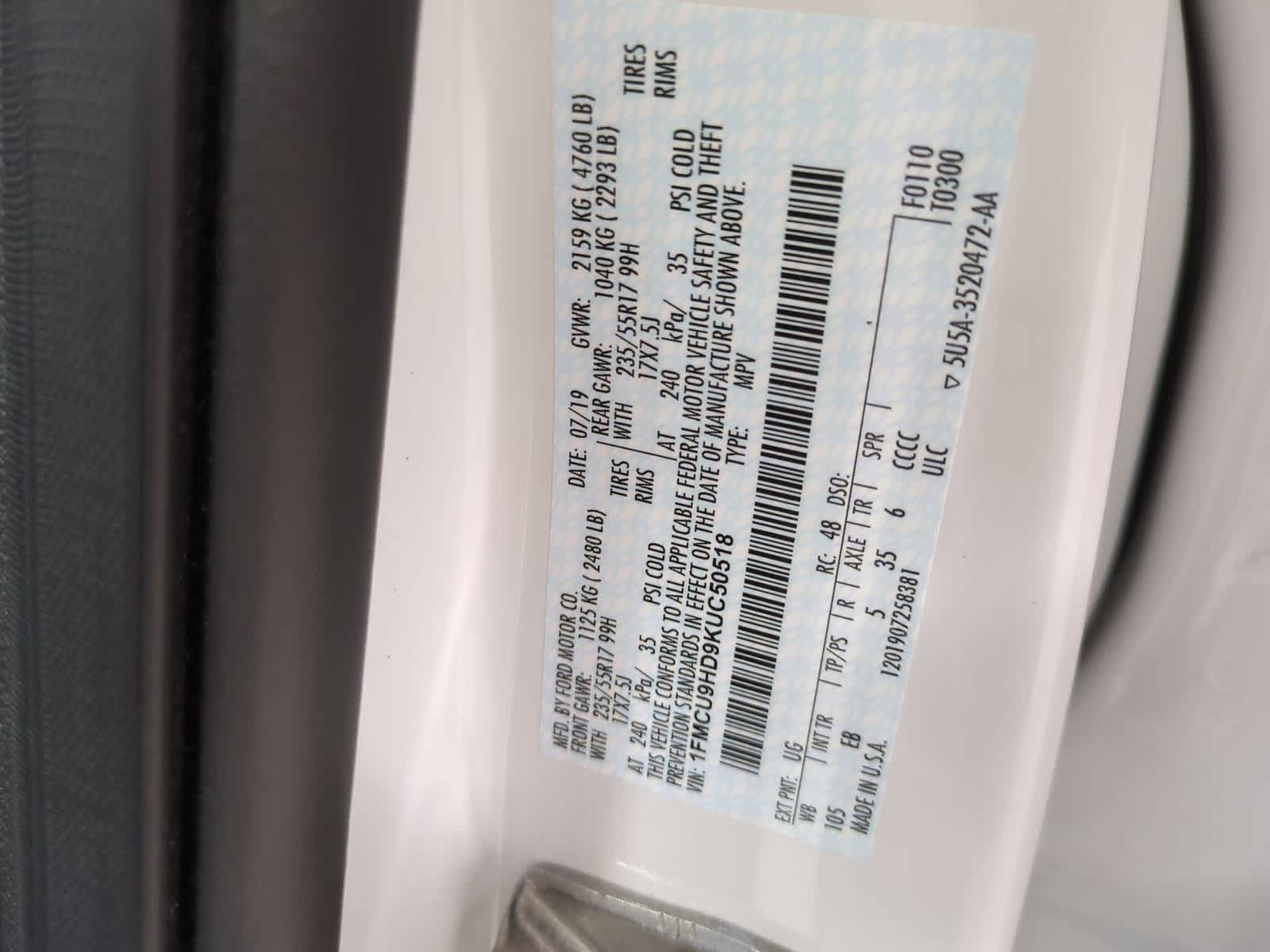 Thumbnail: 2019 Ford Escape - 34