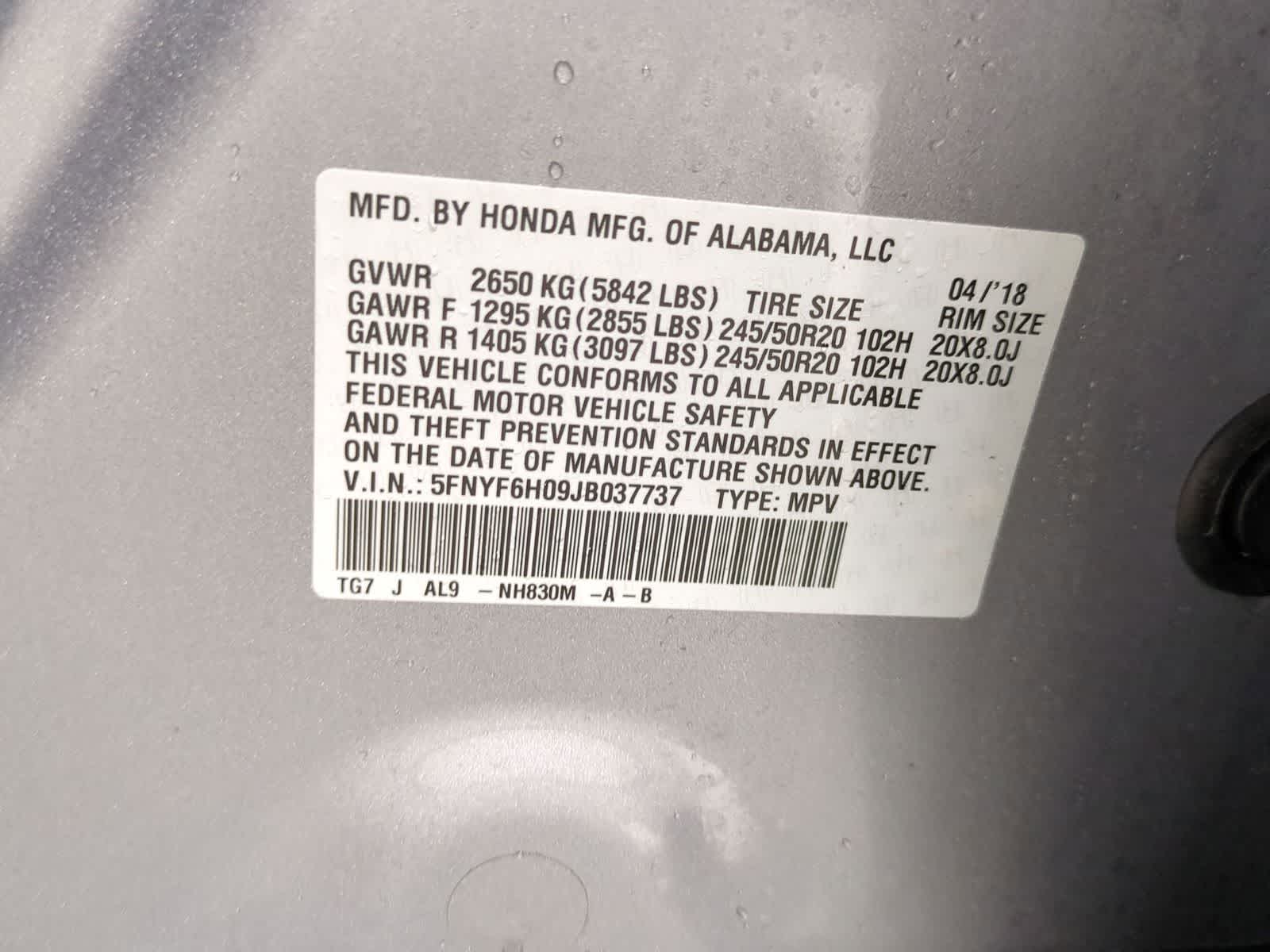 Thumbnail: 2018 Honda Pilot - 45