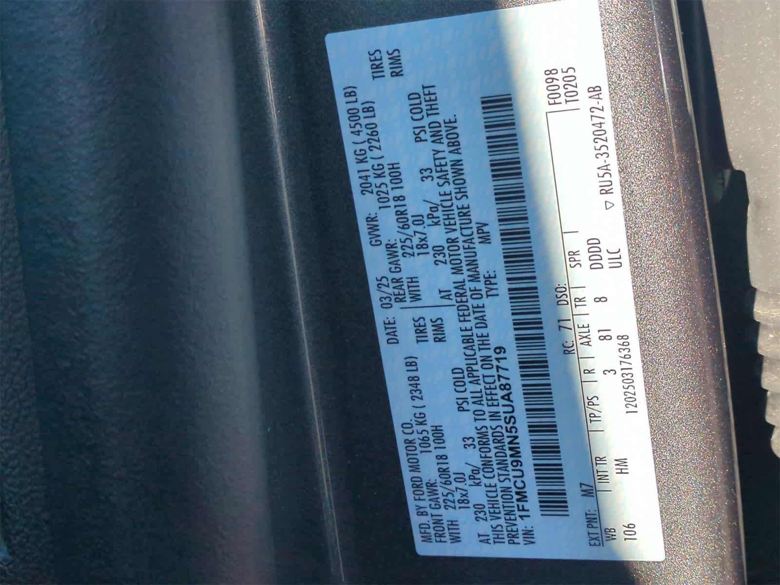 Thumbnail: 2025 Ford Escape - 34