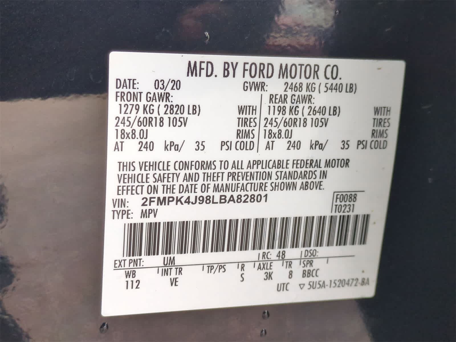 2020 Ford Edge SEL 37