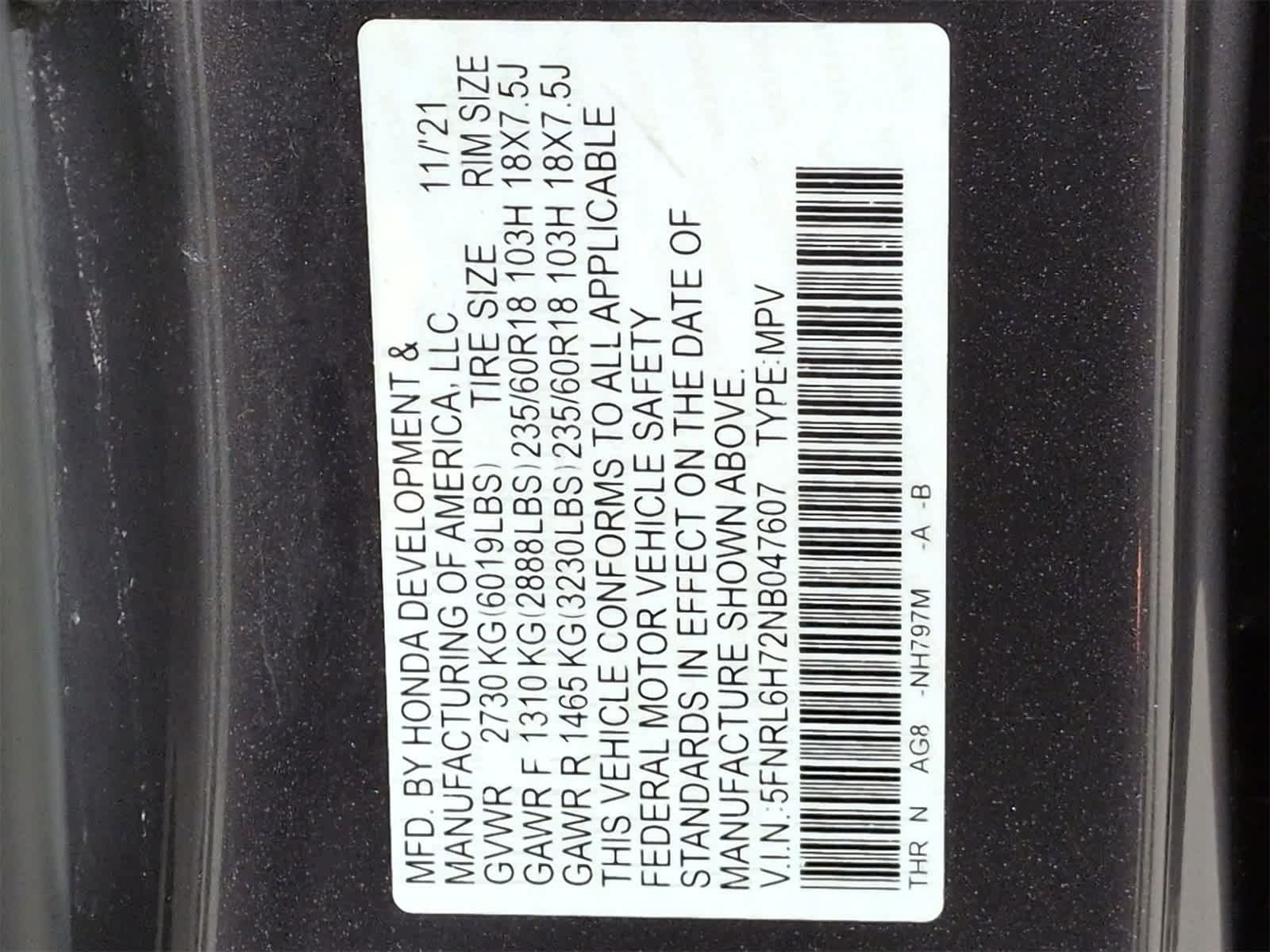 Thumbnail: 2022 Honda Odyssey - 37