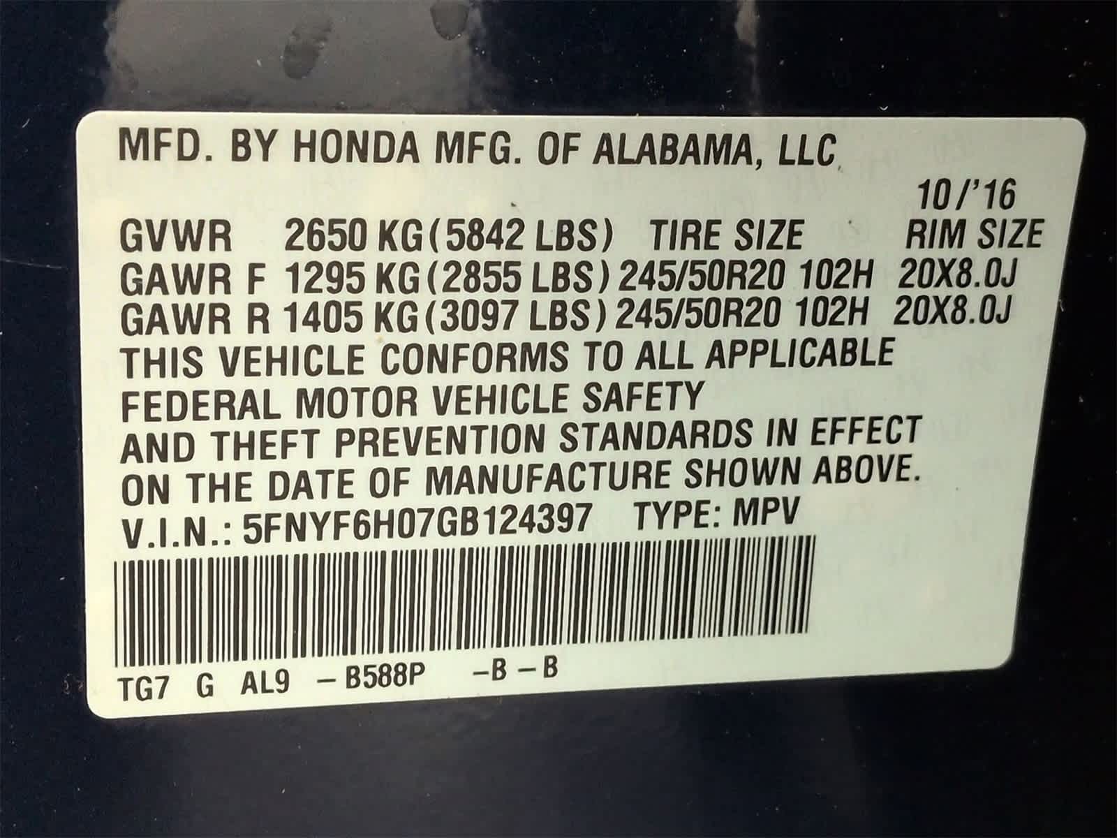 Thumbnail: 2016 Honda Pilot - 37