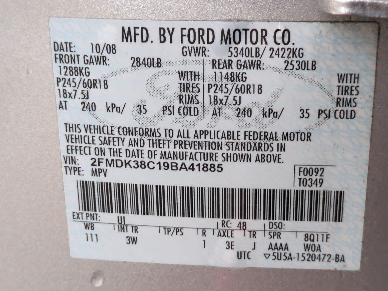 Thumbnail: 2009 Ford Edge - 35