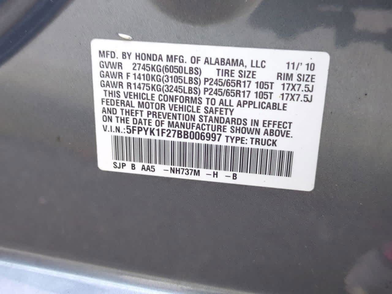 Thumbnail: 2011 Honda Ridgeline - 33