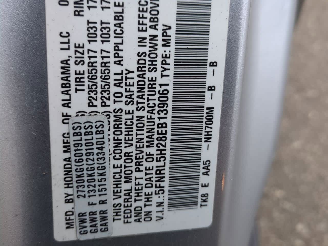 Thumbnail: 2014 Honda Odyssey - 33