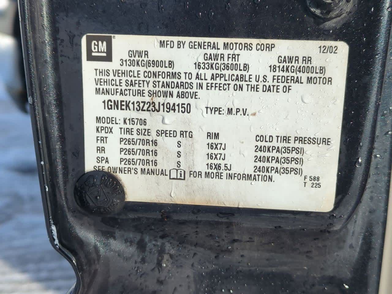 Thumbnail: 2003 Chevrolet Tahoe - 35