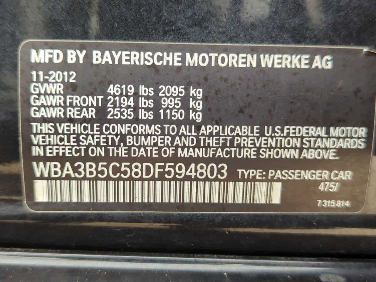 2013 BMW 3 Series 328i xDrive 35