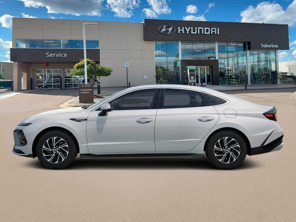 New 2026 Hyundai Sonata Hybrid Blue Sedan