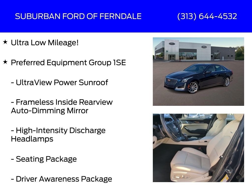 Used 2018 Cadillac CTS 2.0L Turbo Luxury Sedan