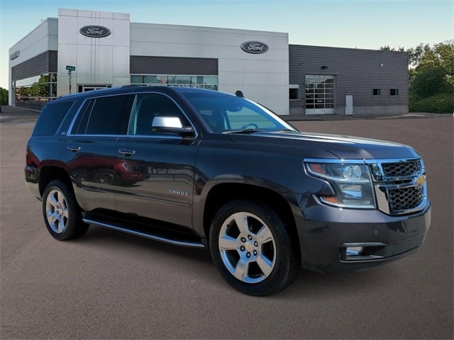 Used 2015 Chevrolet Tahoe LTZ with VIN 1GNSKCKC3FR636371 for sale in Ferndale, MI