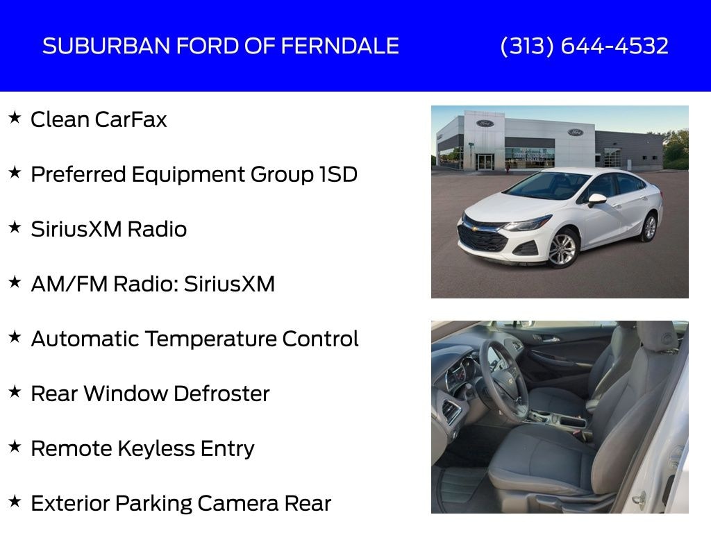 Used 2019 Chevrolet Cruze LT Sedan