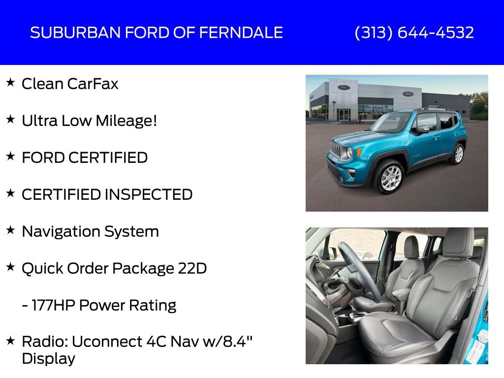 Certified 2021 Jeep Renegade Limited SUV