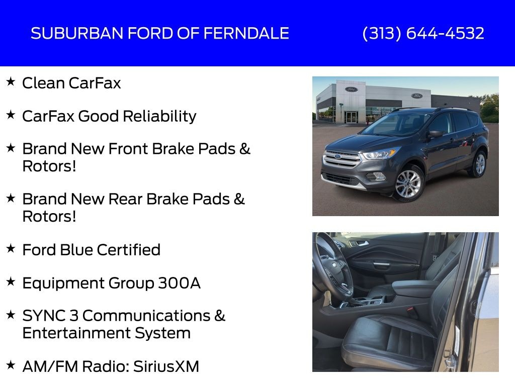 Certified 2018 Ford Escape SEL SUV