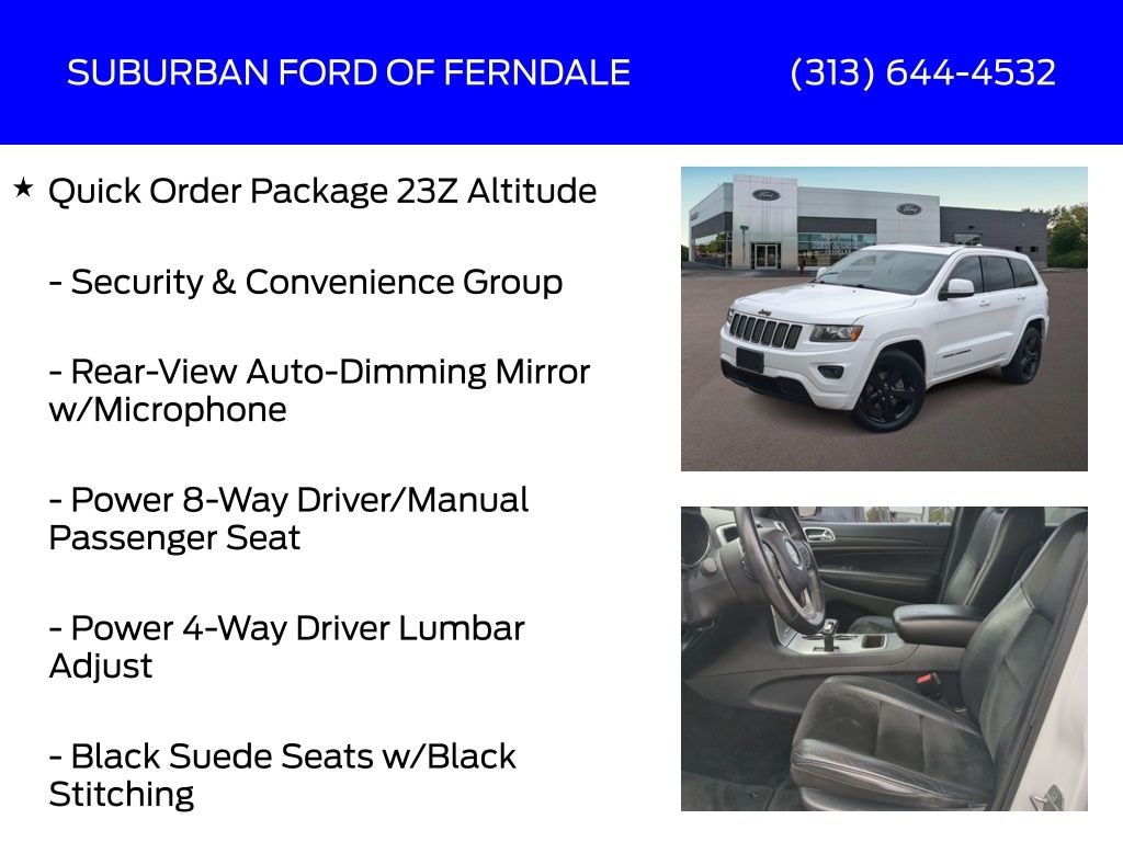 Used 2015 Jeep Grand Cherokee Altitude SUV