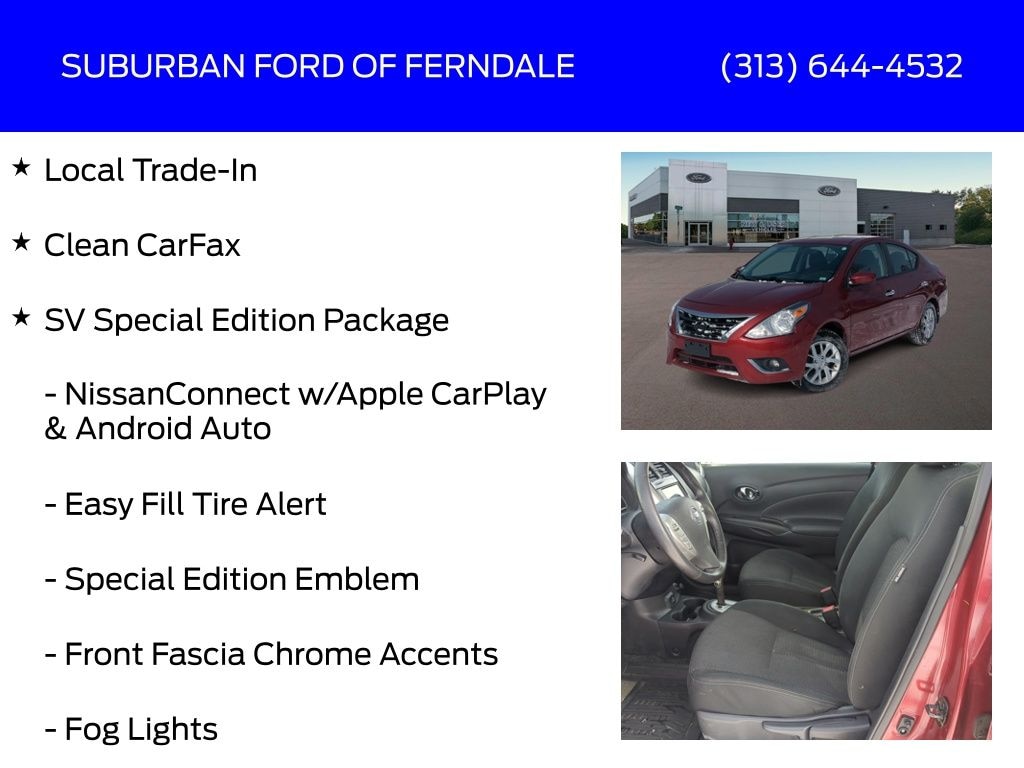 Used 2019 Nissan Versa 1.6 SV Sedan