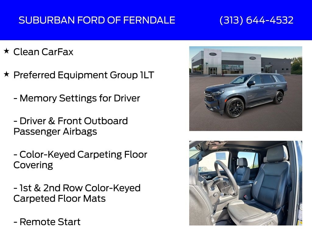 Used 2021 Chevrolet Tahoe LT SUV