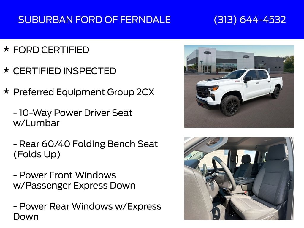 Certified 2022 Chevrolet Silverado 1500 Custom Trail Boss Truck
