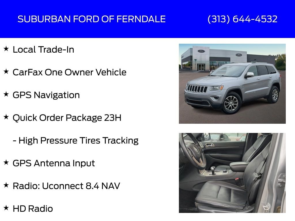 Used 2015 Jeep Grand Cherokee Limited SUV