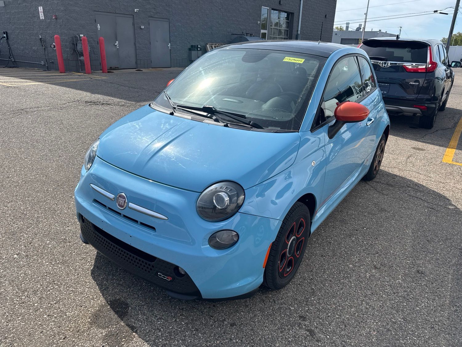 Used 2015 FIAT 500e Battery Electric with VIN 3C3CFFGE0FT502944 for sale in Sterling Heights, MI