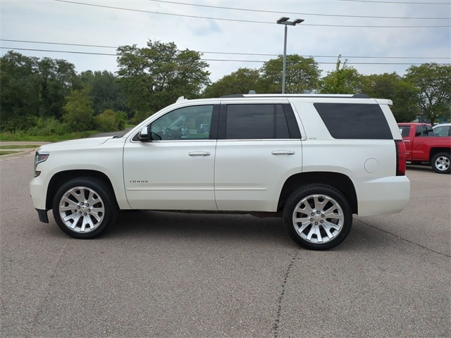 Used 2015 Chevrolet Tahoe LTZ with VIN 1GNSKCKC8FR664151 for sale in Waterford, MI