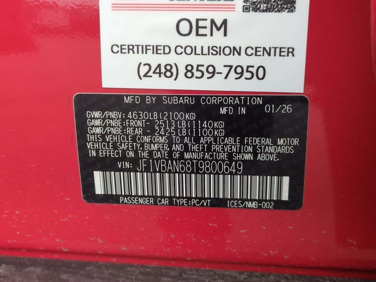 Thumbnail: 2026 Subaru WRX - 36