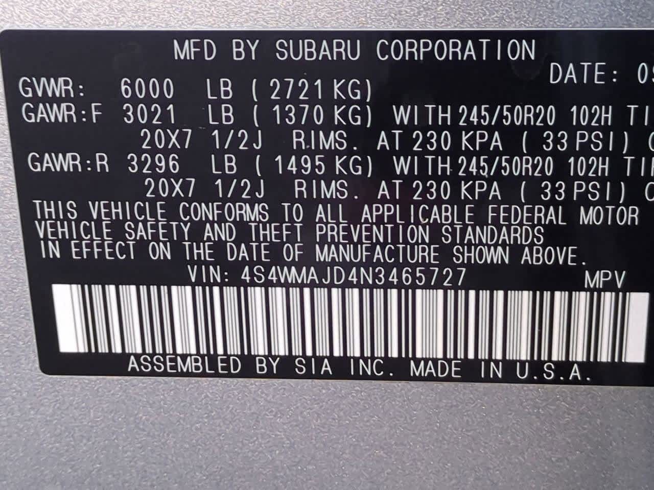 Thumbnail: 2022 Subaru Ascent - 37