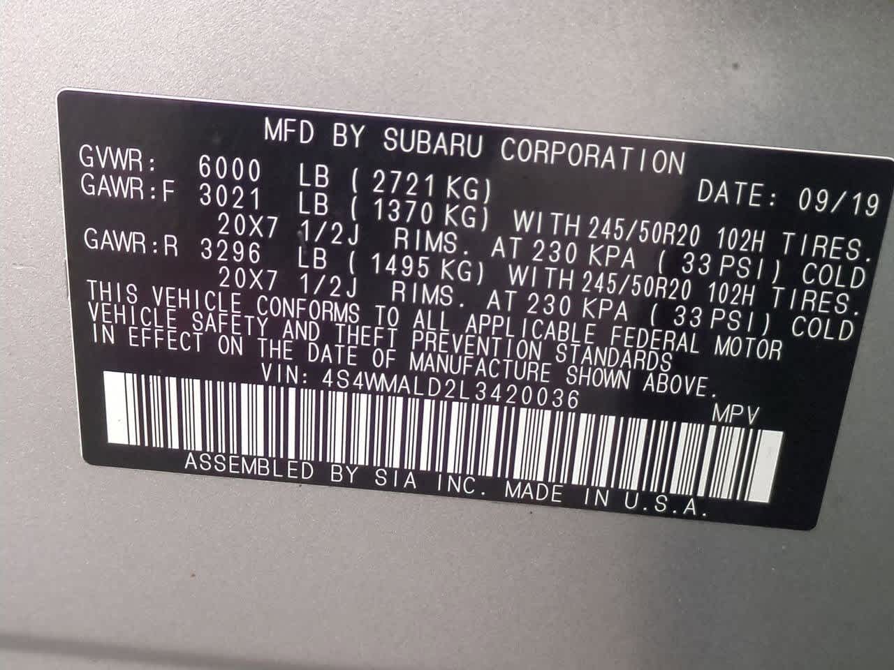 Thumbnail: 2020 Subaru Ascent - 37