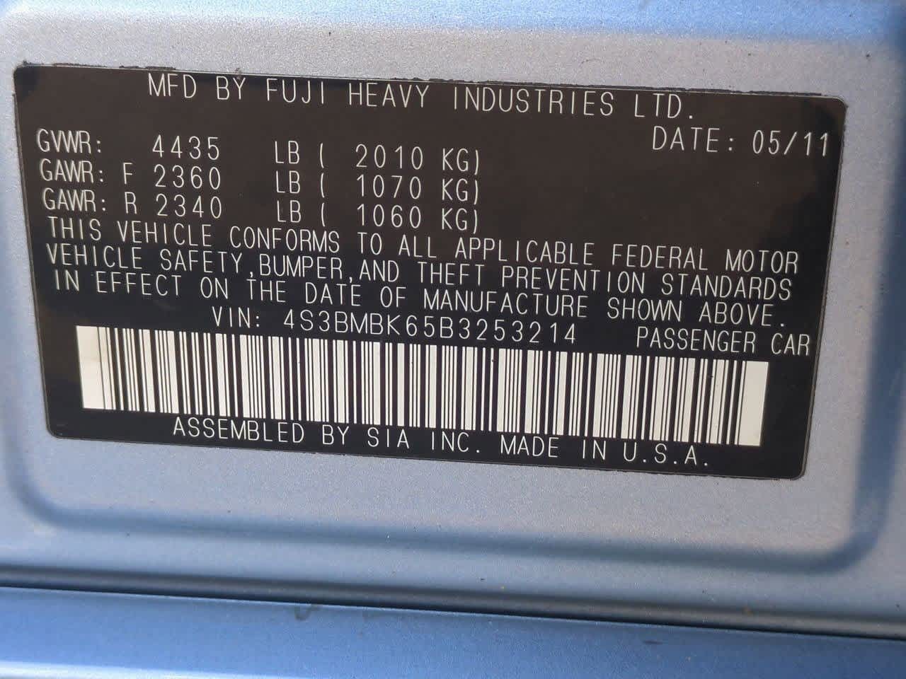 Thumbnail: 2011 Subaru Legacy - 35