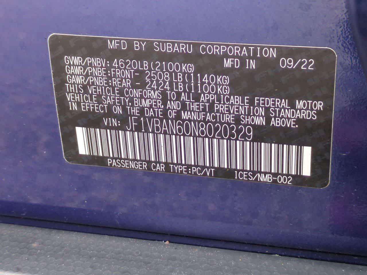 Thumbnail: 2022 Subaru WRX - 37