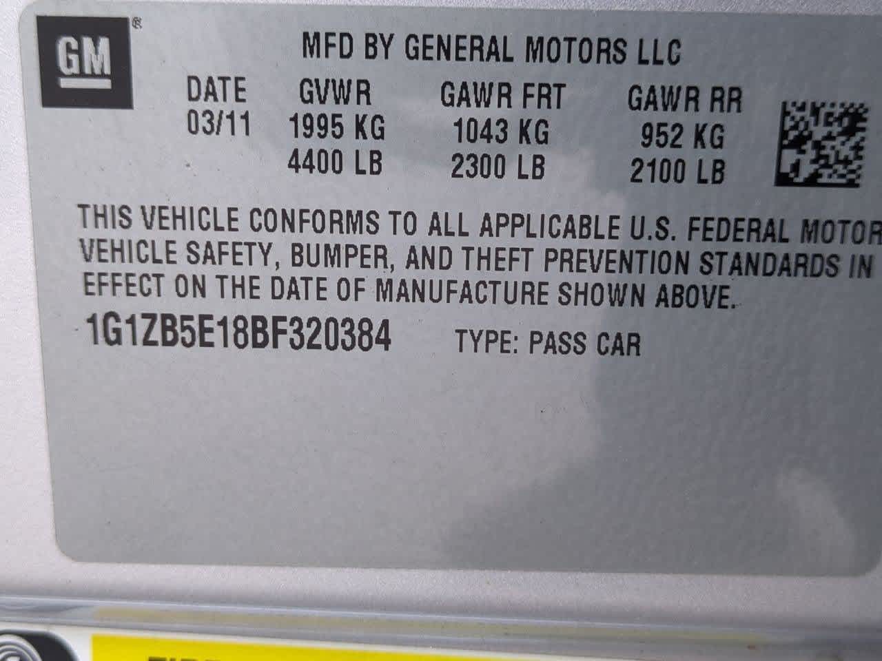 2011 Chevrolet Malibu 1LS - Photo 33