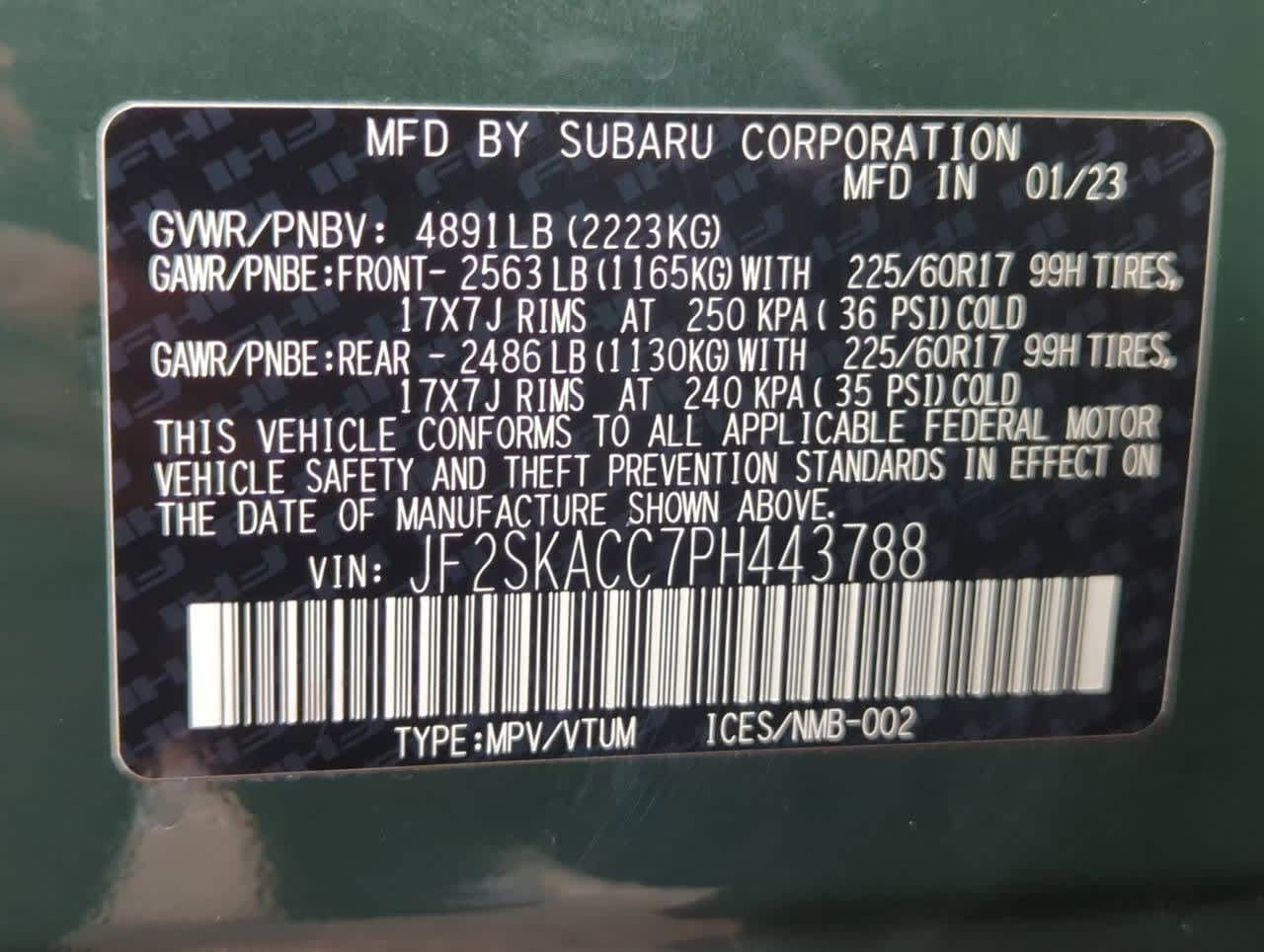 2023 Subaru Forester 2.5i 34
