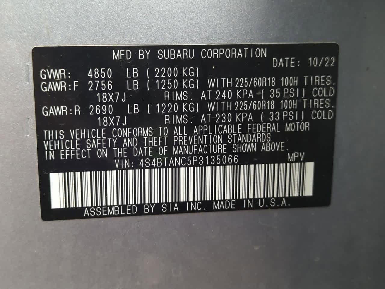 2023 Subaru Outback Limited 37