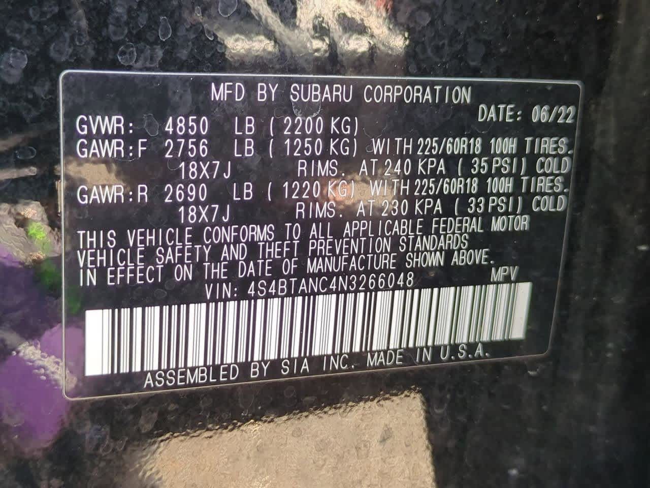 2022 Subaru Outback Limited 37
