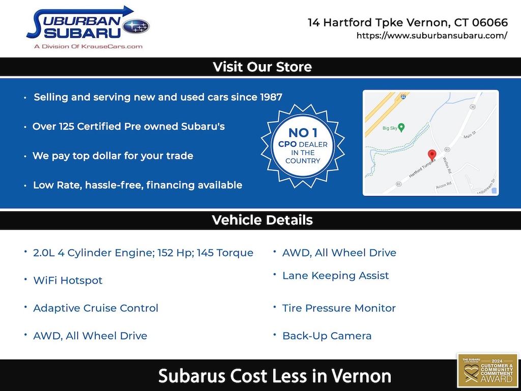 Certified 2024 Subaru Crosstrek Premium SUV