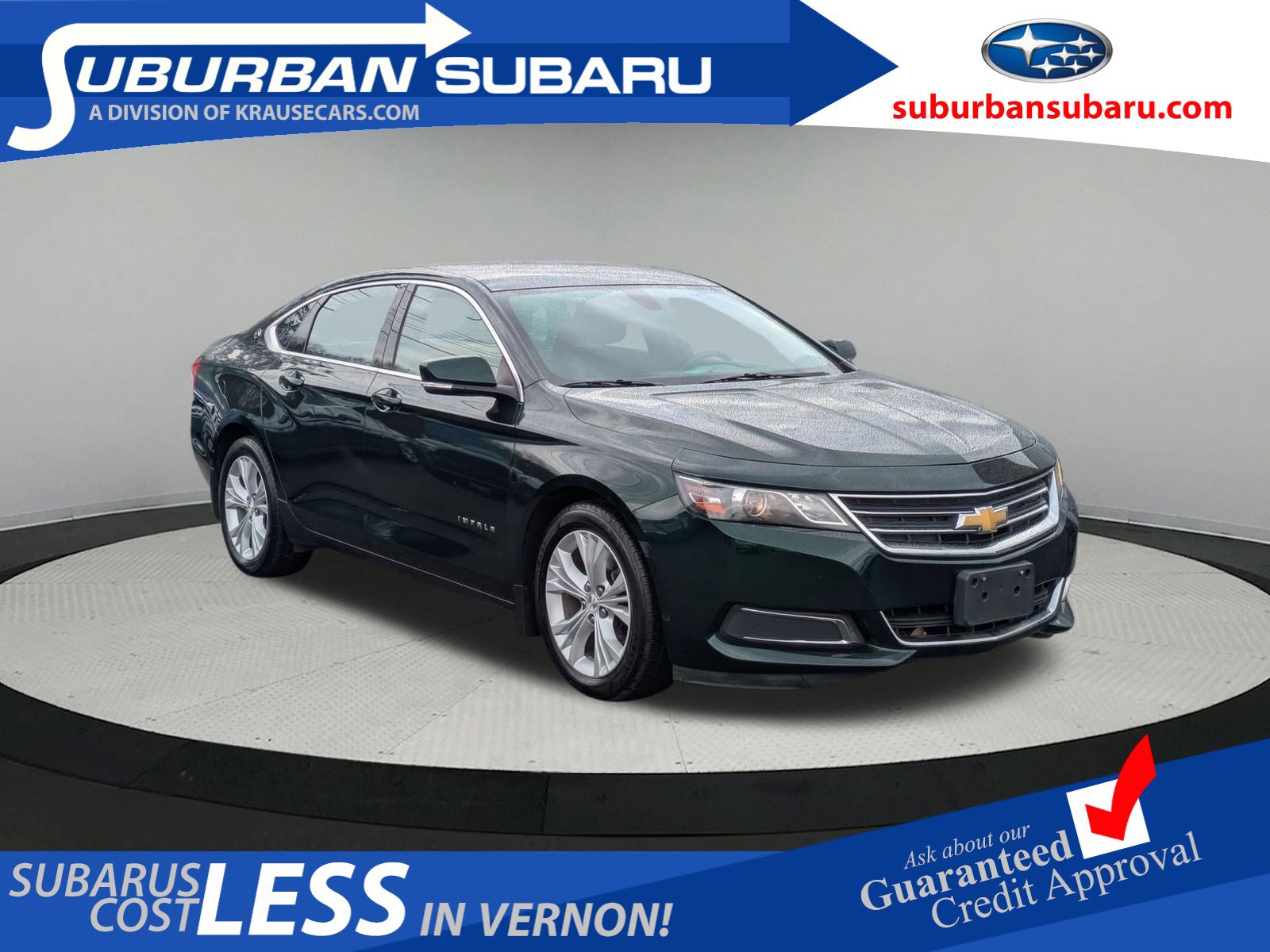 Rainforest Green 2015 Chevrolet Impala 1LT FWD Sedan Front-Wheel Drive 6-Speed Automatic