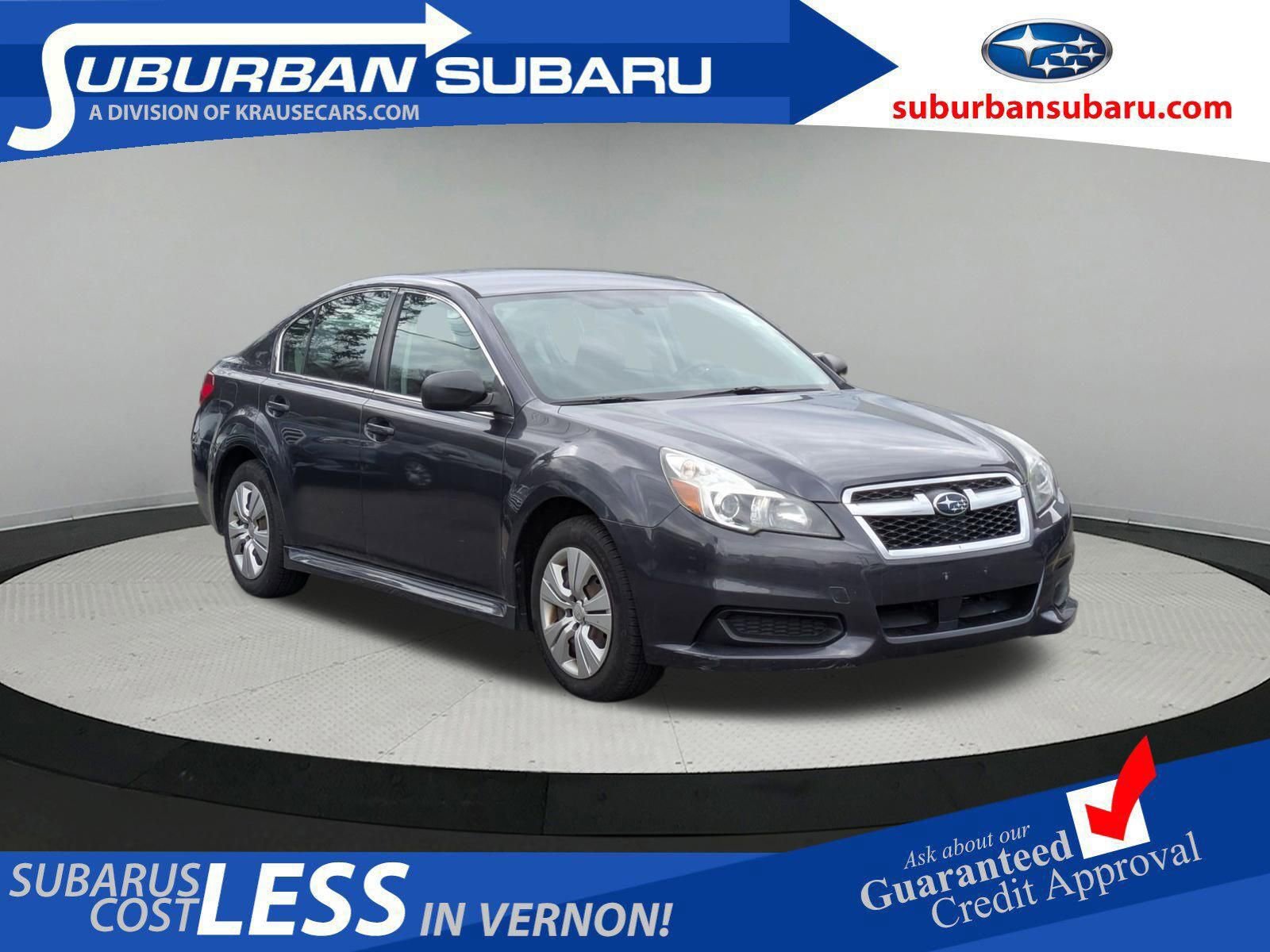 Graphite Gray 2013 Subaru Legacy 2.5i AWD Sedan All-Wheel Drive 6-Speed Manual