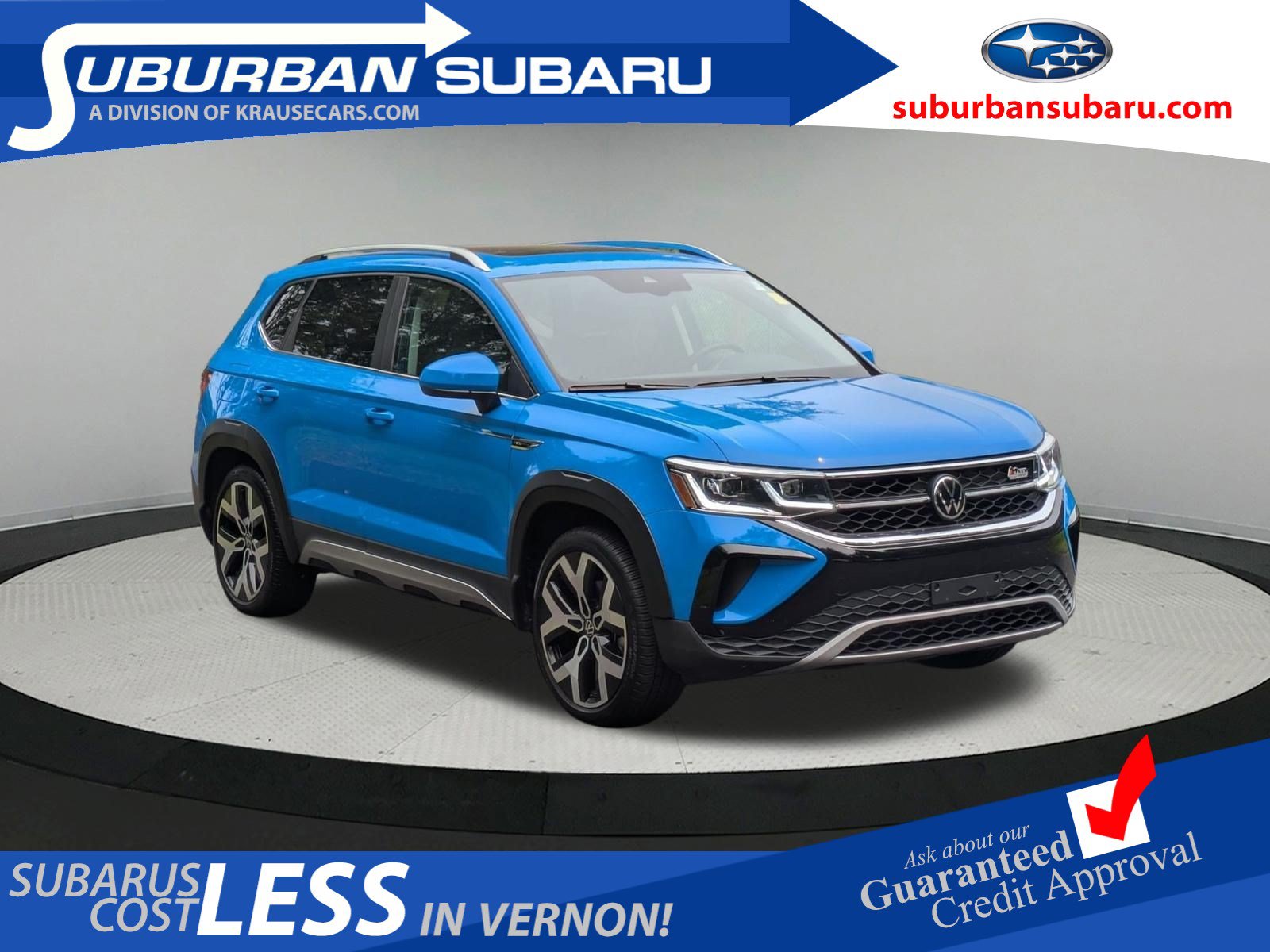 Blue 2022 Volkswagen Taos SUV / Crossover All-Wheel Drive 7-Speed Automatic