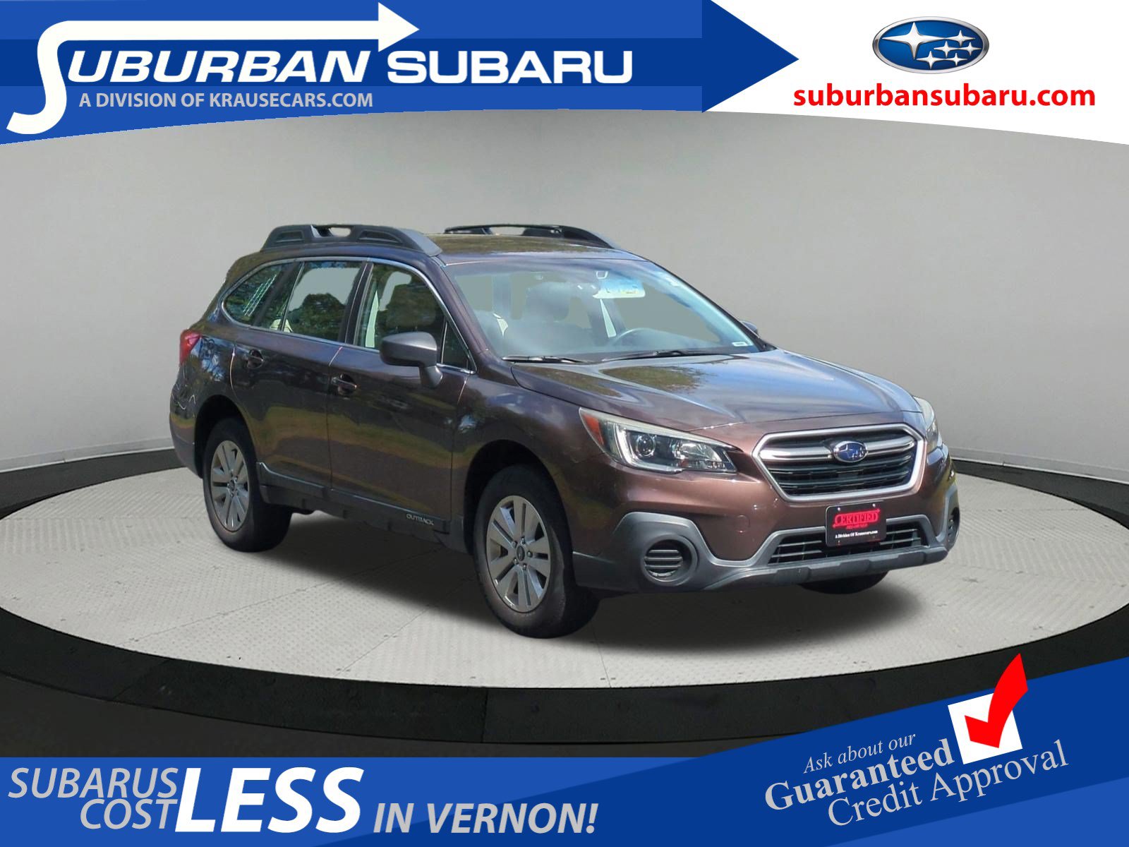 Used 2019 Subaru Outback Base with VIN 4S4BSABC2K3343647 for sale in Vernon, CT
