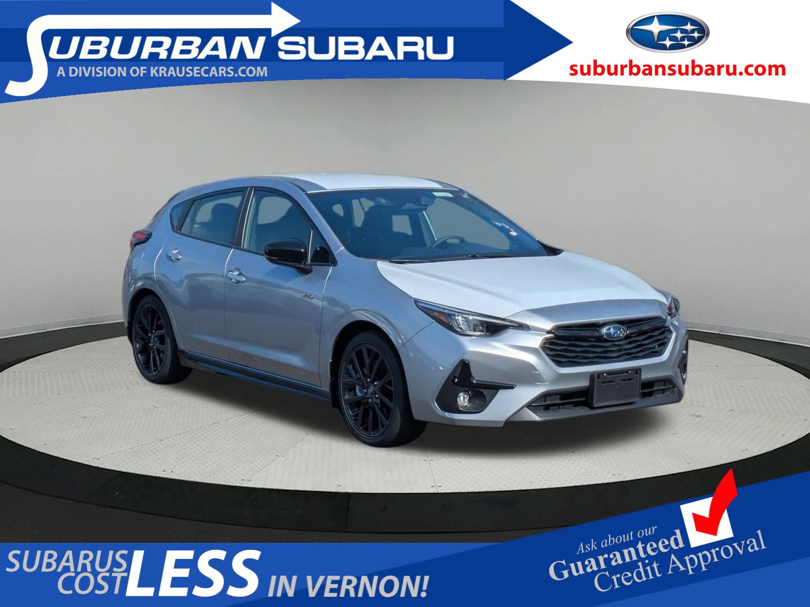 Ice Silver 2026 Subaru Impreza RS AWD Wagon All-Wheel Drive Continuously Variable Transmission