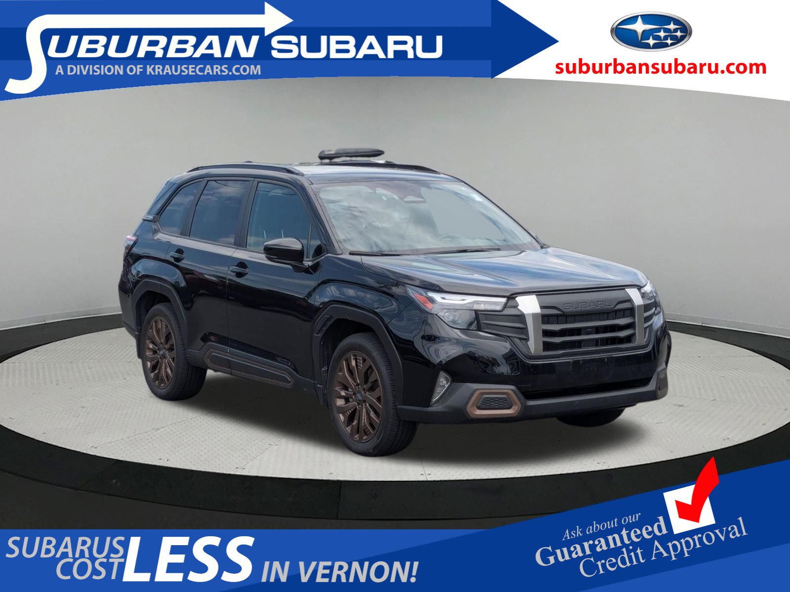 Crystal Black Silica 2025 Subaru Forester Sport Crossover AWD SUV / Crossover All-Wheel Drive Continuously Variable Transmission