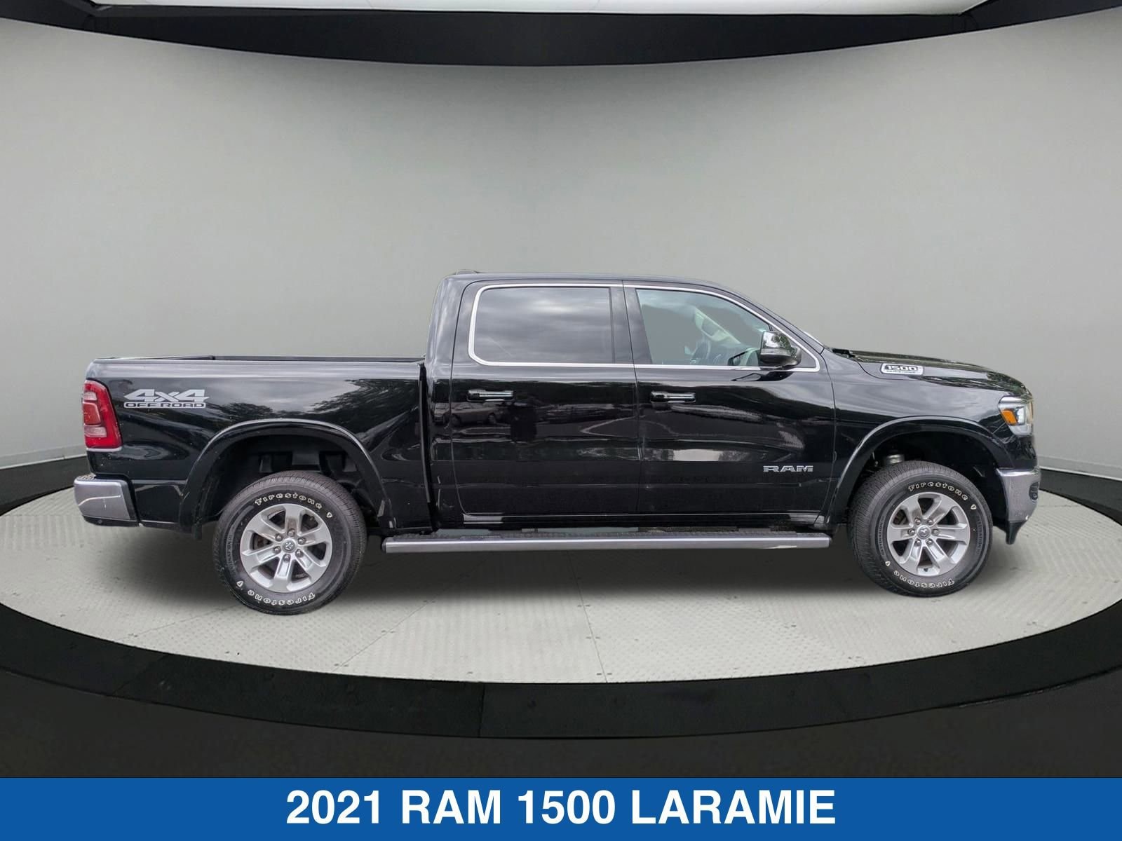 Used 2021 RAM Ram 1500 Pickup Laramie with VIN 1C6SRFJT6MN591011 for sale in Vernon, CT