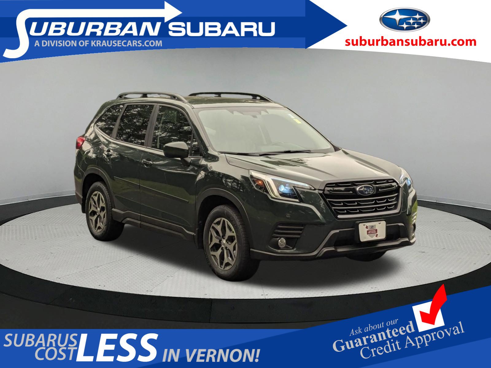 Cascade Green Silica 2023 Subaru Forester SUV / Crossover All-Wheel Drive Continuously Variable Transmission