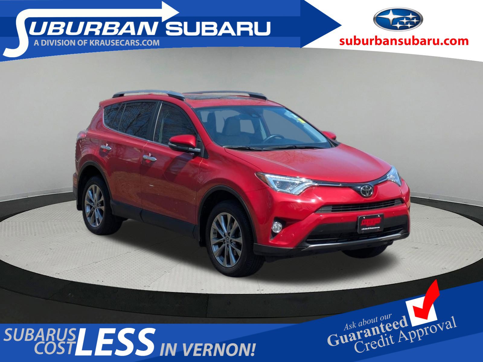 Barcelona Red 2017 Toyota RAV4 Limited AWD SUV / Crossover All-Wheel Drive 6-Speed Automatic