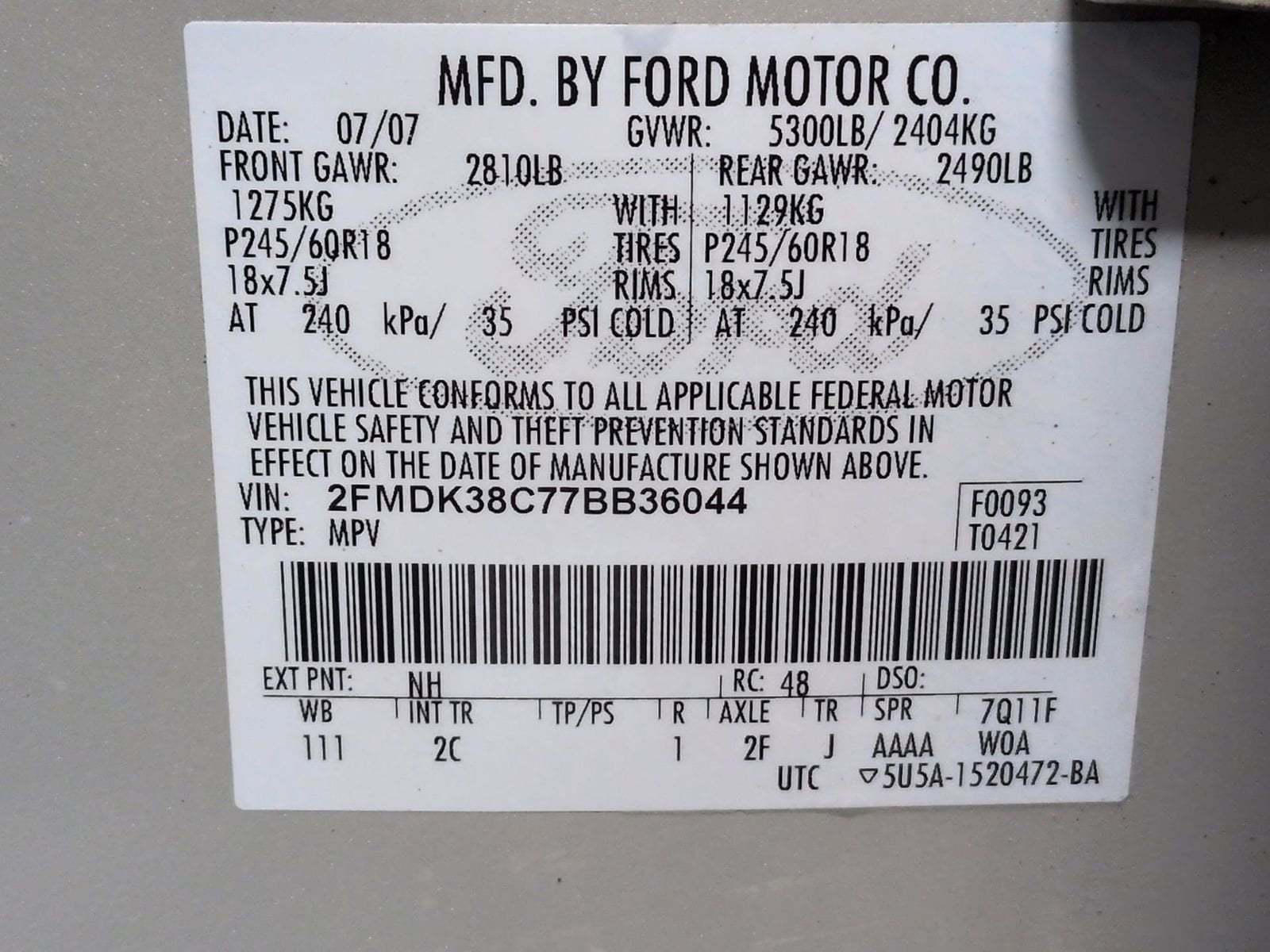 Thumbnail: 2007 Ford Edge - 30